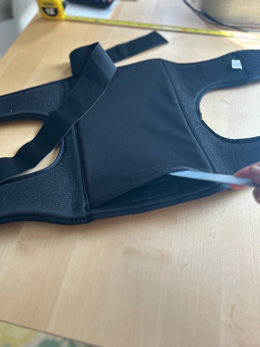 Adjustable Black VR Head Strap Support for Comfort and Stability